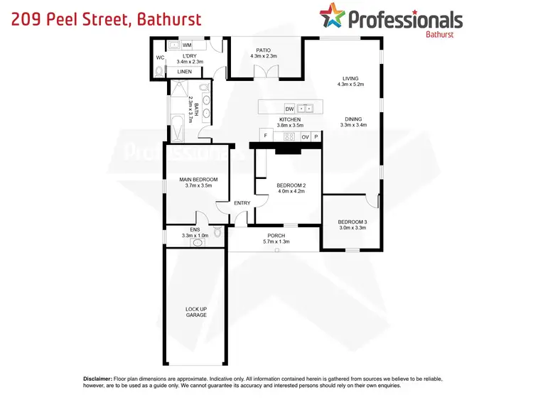 Floorplan of Homely house listing, 209 Peel Street, Bathurst NSW 2795