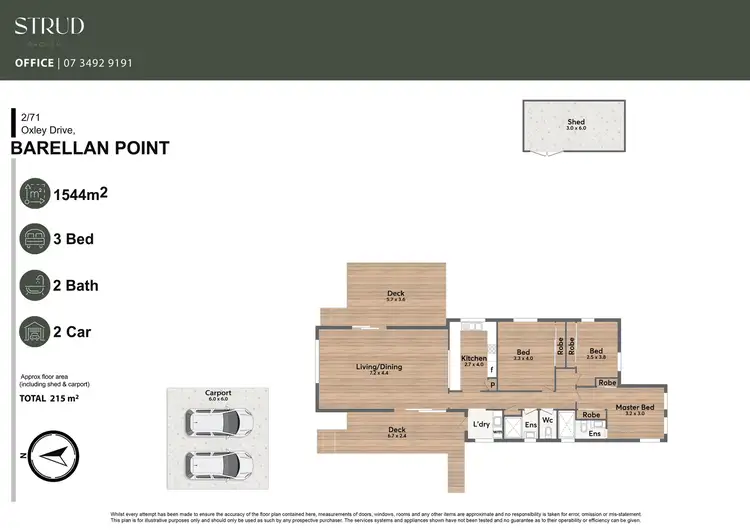 Floorplan of Homely house listing, 2/71 Oxley Drive, Barellan Point QLD 4306
