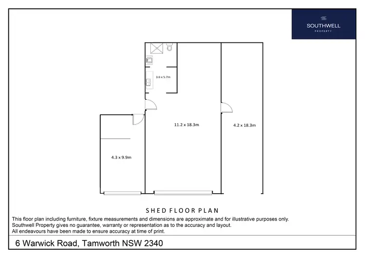 Floorplan of Homely house listing, 6 Warwick Road, Tamworth NSW 2340