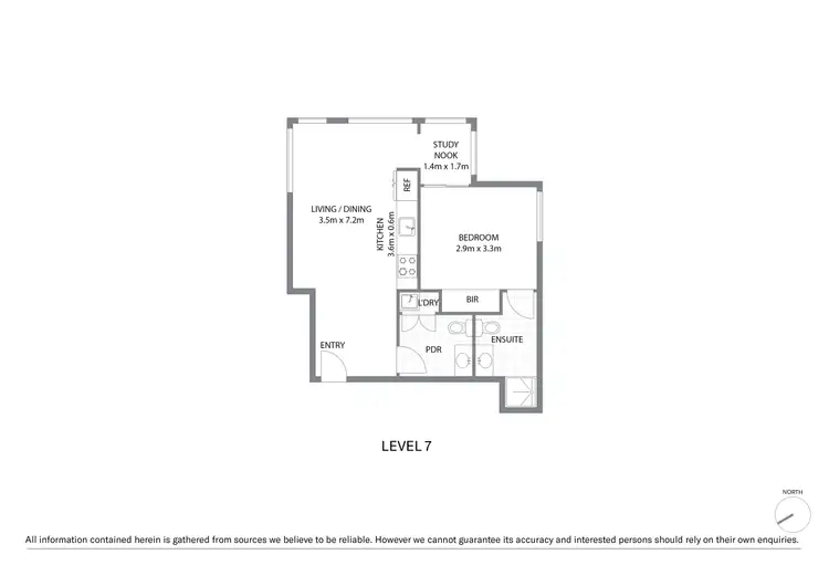 Floorplan of Homely apartment listing, 706/1A Lawson Square, Redfern NSW 2016