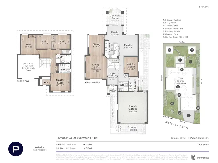 Floorplan of Homely house listing, 3 Mylonas Court, Sunnybank Hills QLD 4109