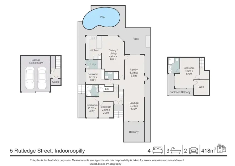 Floorplan of Homely house listing, 5 Rutledge Street, Indooroopilly QLD 4068
