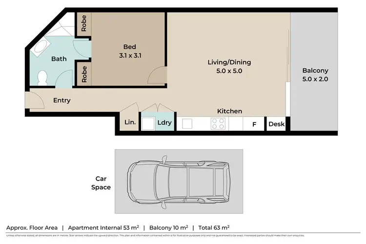 Floorplan of Homely unit listing, 23/31 Ramsgate Street, Kelvin Grove QLD 4059