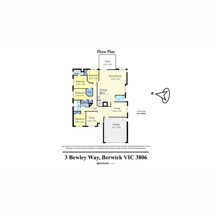 Floorplan of Homely house listing, 3 Bewley Way, Berwick VIC 3806