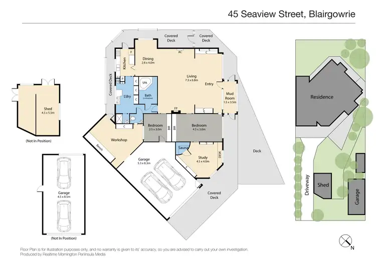 Floorplan of Homely house listing, 45 Seaview Street, Blairgowrie VIC 3942