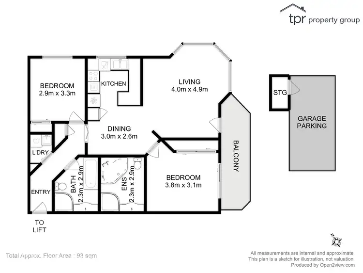Floorplan of Homely unit listing, 38/38 Amiens Avenue, Moonah TAS 7009