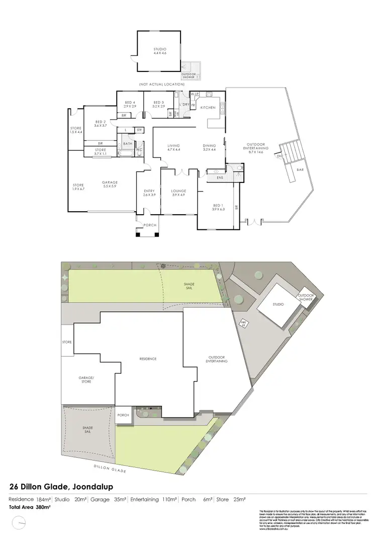Floorplan of Homely house listing, 26 Dillon Glade, Joondalup WA 6027