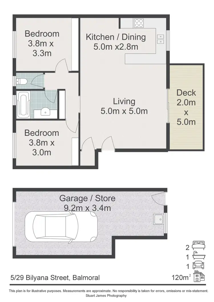Floorplan of Homely unit listing, 5/29 Bilyana Street, Balmoral QLD 4171