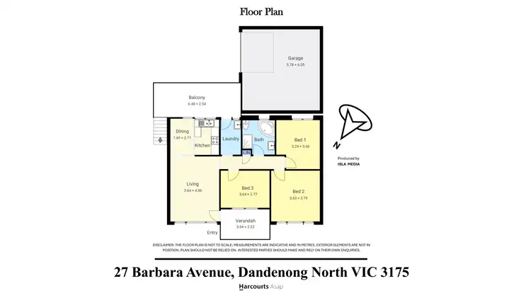 Floorplan of Homely house listing, 27 Barbara Avenue, Dandenong North VIC 3175