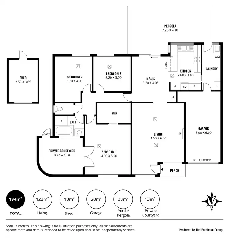 Floorplan of Homely unit listing, 1/1 Hams Road, Flagstaff Hill SA 5159