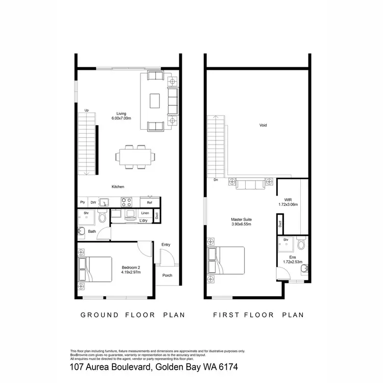 Floorplan of Homely house listing, 107 Aurea Boulevard, Golden Bay WA 6174