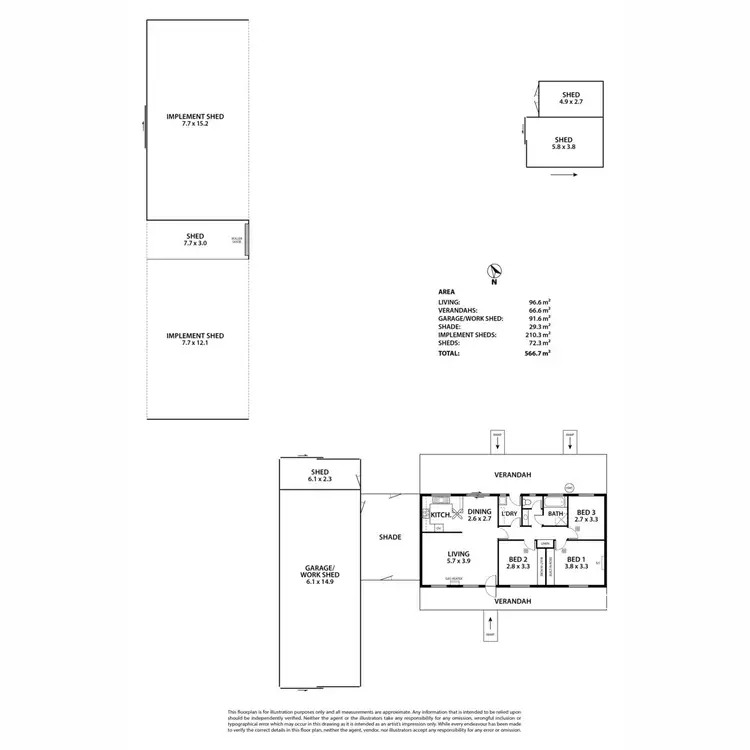 Floorplan of Homely house listing, 21 High Street, Peake SA 5301