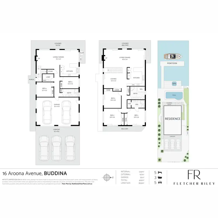 Floorplan of Homely house listing, 16 Aroona Avenue, Buddina QLD 4575