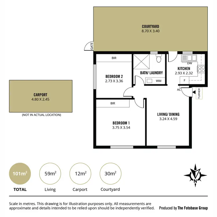 Floorplan of Homely unit listing, 2/7 Graham Place, Prospect SA 5082