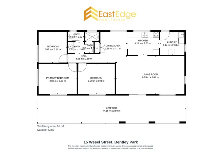 Floorplan of Homely house listing, 15 Wesel Street, Bentley Park QLD 4869