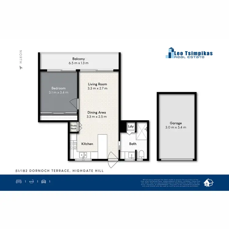 Floorplan of Homely unit listing, 5i/182 Dornoch Terrace, Highgate Hill QLD 4101