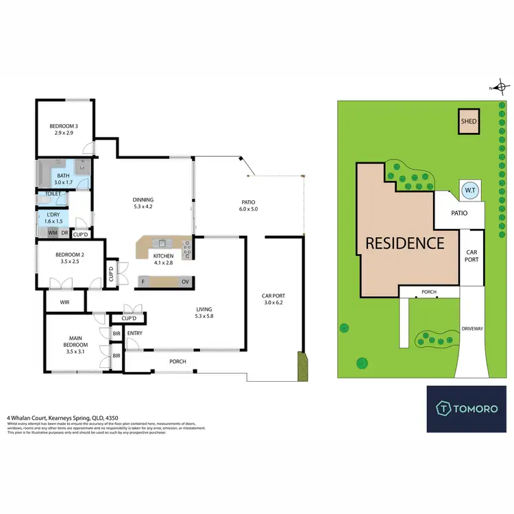 Floorplan of Homely house listing, 4 Whalan Court, Kearneys Spring QLD 4350