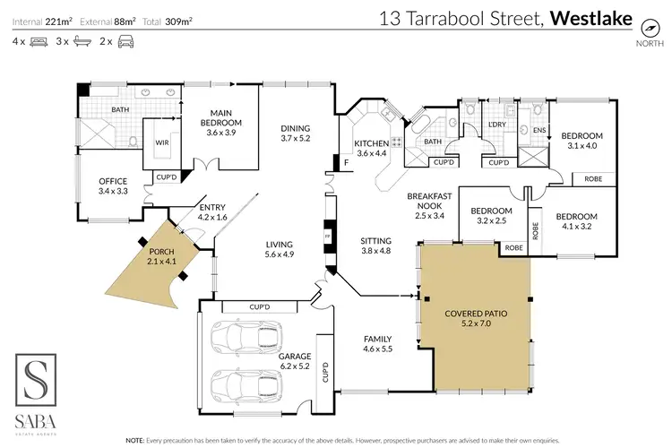 Floorplan of Homely house listing, 13 Tarrabool Street, Westlake QLD 4074