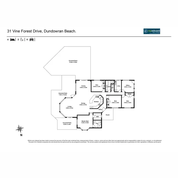 Floorplan of Homely house listing, 31 Vine Forest Drive, Dundowran Beach QLD 4655