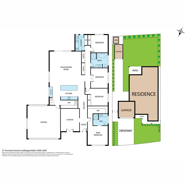 Floorplan of Homely house listing, 31 Turramia Crescent, Gobbagombalin NSW 2650