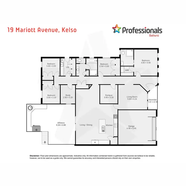 Floorplan of Homely house listing, 19 Marriott Avenue, Kelso NSW 2795
