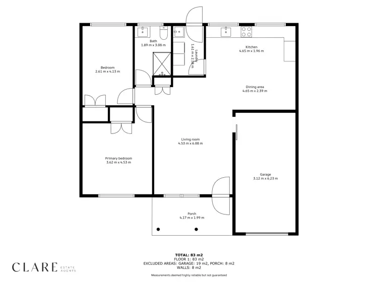 Floorplan of Homely unit listing, 2/5 Nannygai Court, Tin Can Bay QLD 4580