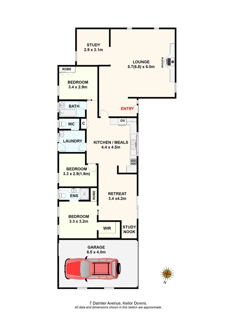 Floorplan of Homely house listing, 7 Daimler Avenue, Keilor Downs VIC 3038