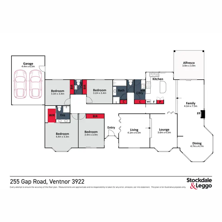 Floorplan of Homely rural property listing, 225 Gap Road, Ventnor VIC 3922