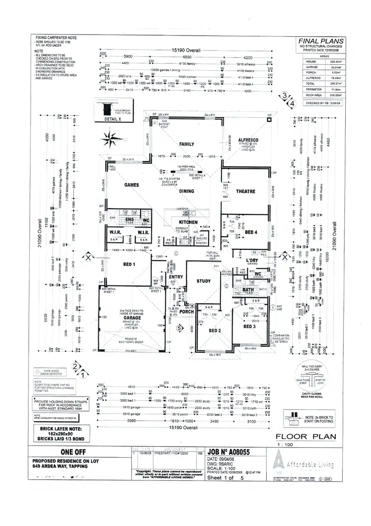 Floorplan of Homely house listing, 26 Ardea Way, Tapping WA 6065