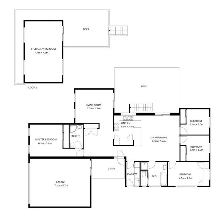 Floorplan of Homely house listing, 3 Allambie Crescent, Wodonga VIC 3690