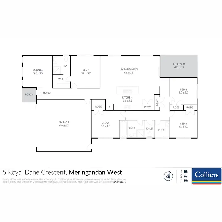 Floorplan of Homely house listing, 5 Royal Dane Crescent, Meringandan West QLD 4352