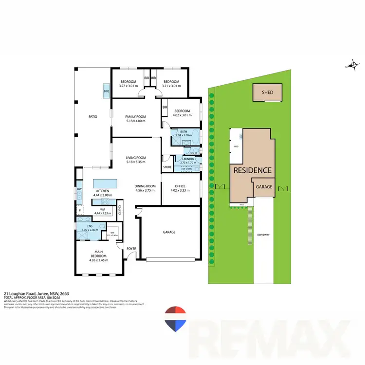 Floorplan of Homely house listing, 21 Loughan Road, Junee NSW 2663