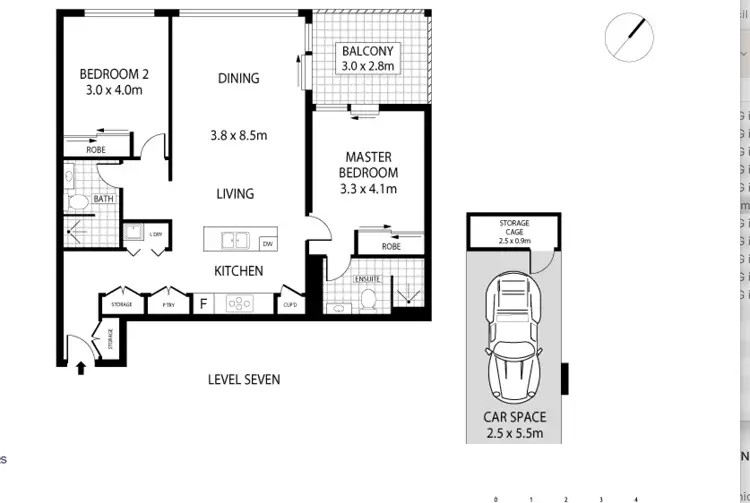 Floorplan of Homely apartment listing, 507/15 Brodie Spark Drive, Wolli Creek NSW 2205