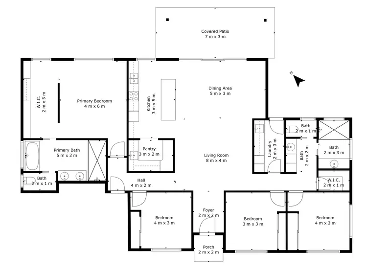 Floorplan of Homely house listing, 1 Ridge Road, Branyan QLD 4670