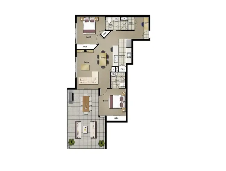 Floorplan of Homely apartment listing, 506/15 Felix Street, Lutwyche QLD 4030