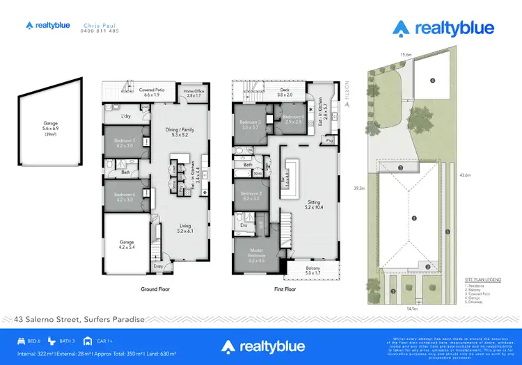 Floorplan of Homely house listing, 43 Salerno Street, Isle of Capri QLD 4217