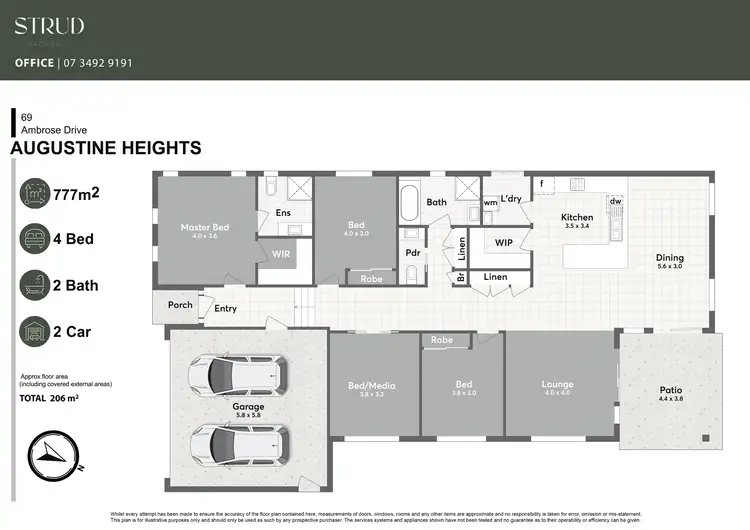 Floorplan of Homely house listing, 69 Ambrose Drive, Augustine Heights QLD 4300