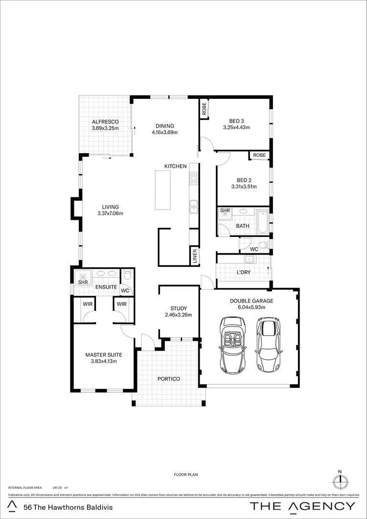 Floorplan of Homely house listing, 56 The Hawthorns, Baldivis WA 6171