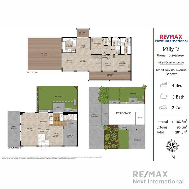 Floorplan of Homely semi-detached listing, U1/2 St Kevins Avenue, Benowa QLD 4217