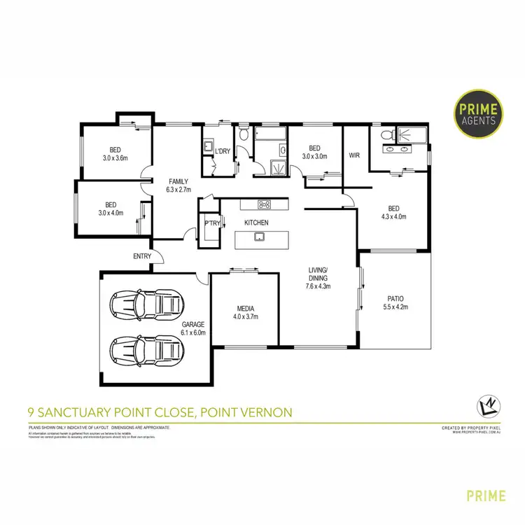 Floorplan of Homely house listing, 9 Sanctuary Point Close, Point Vernon QLD 4655