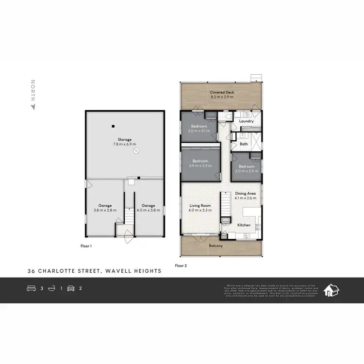 Floorplan of Homely house listing, 36 Charlotte Street, Wavell Heights QLD 4012