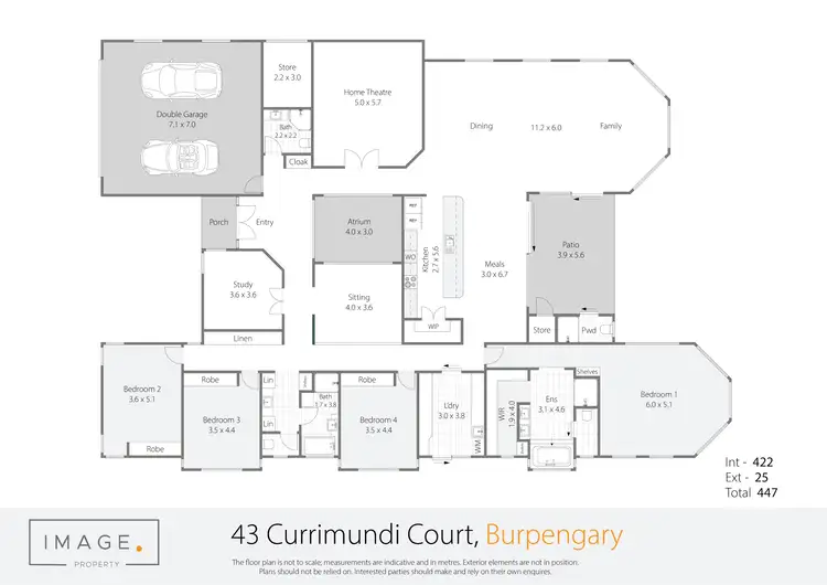 Floorplan of Homely rural property listing, 43 Currimundi Court, Burpengary QLD 4505