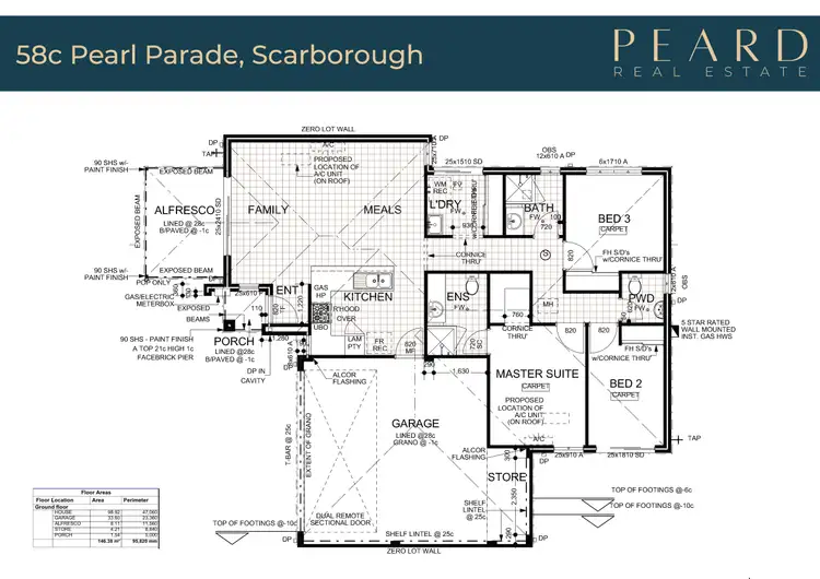 Floorplan of Homely villa listing, 58c Pearl Parade, Scarborough WA 6019