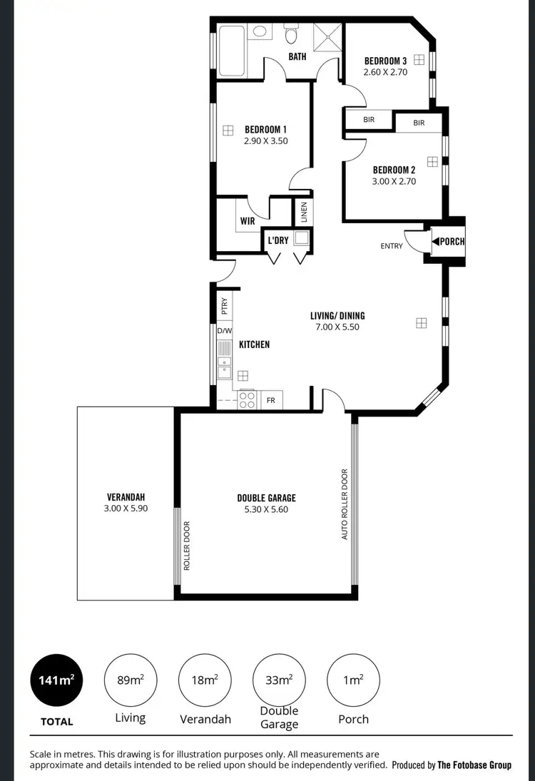 Floorplan of Homely unit listing, 2/98 Bower Road, Semaphore Park SA 5019