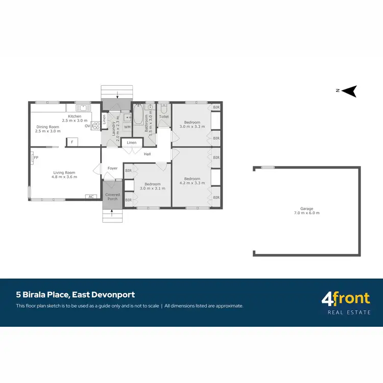 Floorplan of Homely house listing, 5 Birala Place, East Devonport TAS 7310