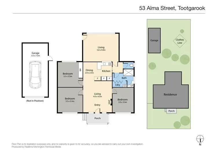 Floorplan of Homely house listing, 53 Alma Street, Tootgarook VIC 3941