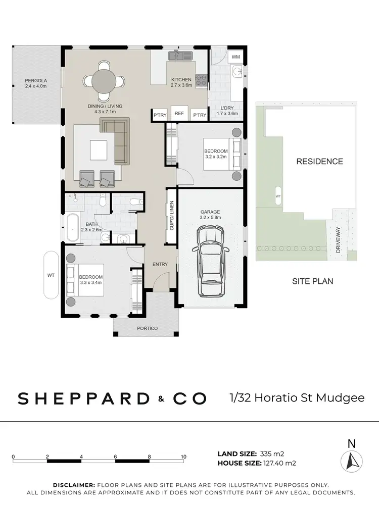 Floorplan of Homely unit listing, 1/32 Horatio Street, Mudgee NSW 2850