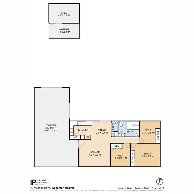 Floorplan of Homely house listing, 40 Miranda Drive, Wilsonton Heights QLD 4350