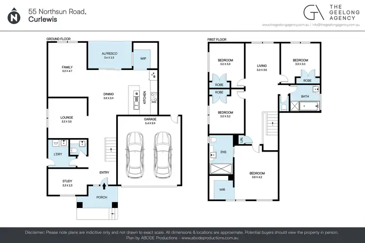 Floorplan of Homely house listing, 55 Northsun Road, Curlewis VIC 3222
