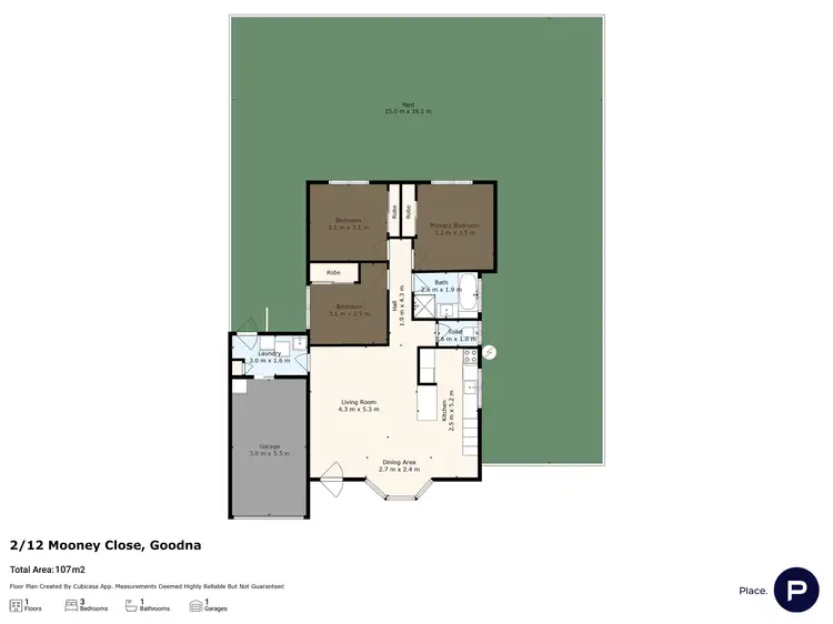 Floorplan of Homely house listing, 2/12 Mooney Close, Goodna QLD 4300